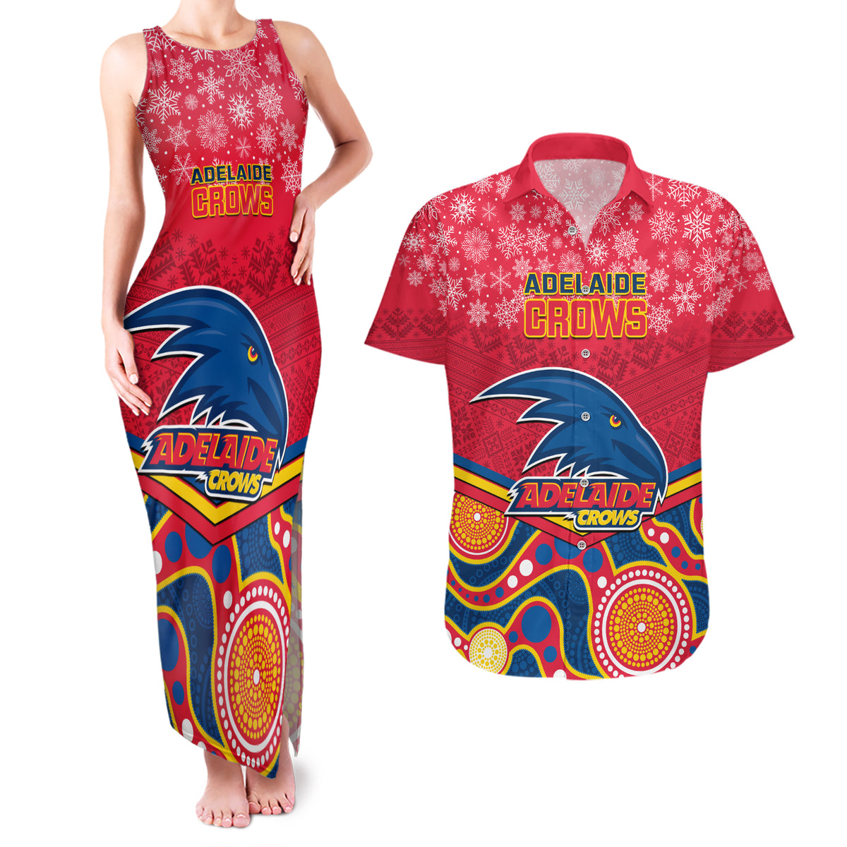 custom-adelaide-crows-football-christmas-couples-matching-tank-maxi-dress-and-hawaiian-shirt-merry-xmas-2023-mix-aboriginal-art