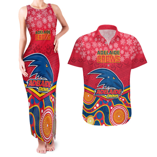 custom-adelaide-crows-football-christmas-couples-matching-tank-maxi-dress-and-hawaiian-shirt-merry-xmas-2023-mix-aboriginal-art