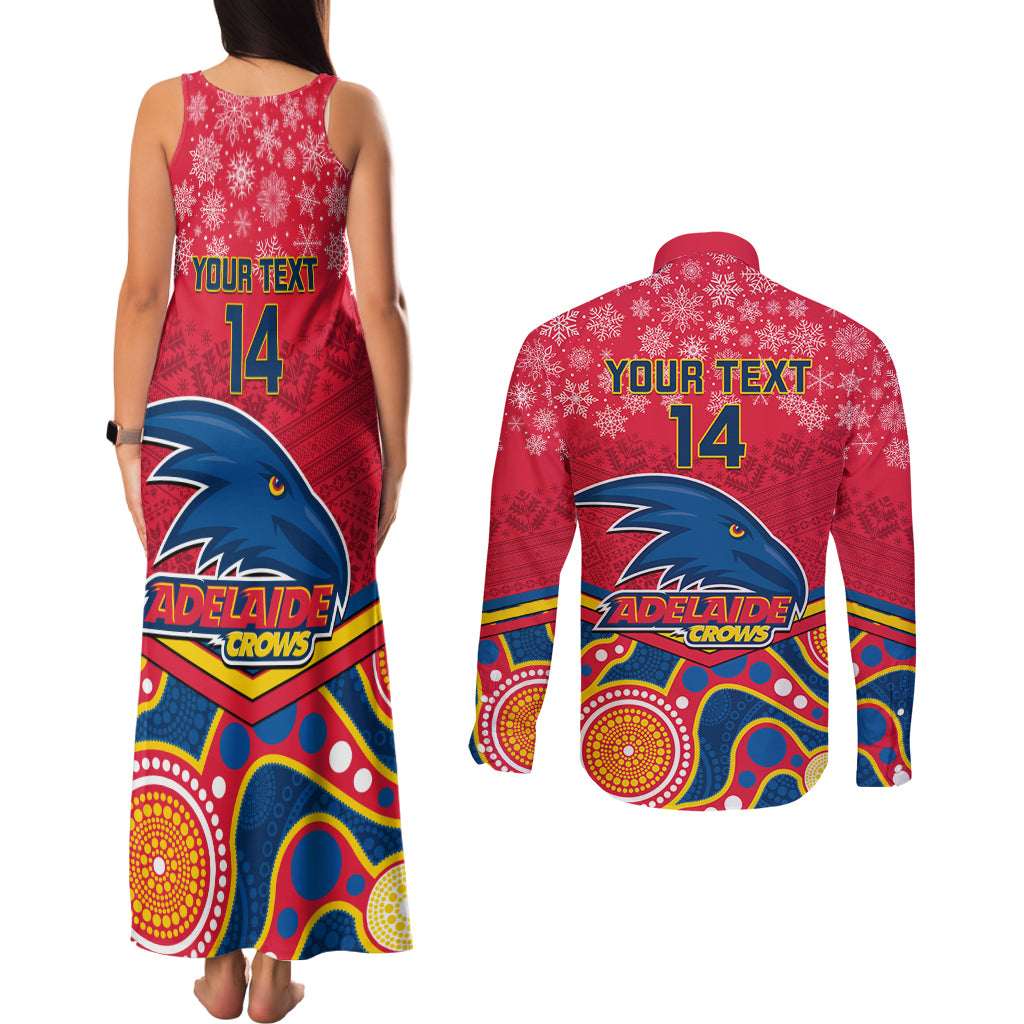 custom-adelaide-crows-football-christmas-couples-matching-tank-maxi-dress-and-long-sleeve-button-shirt-merry-xmas-2023-mix-aboriginal-art
