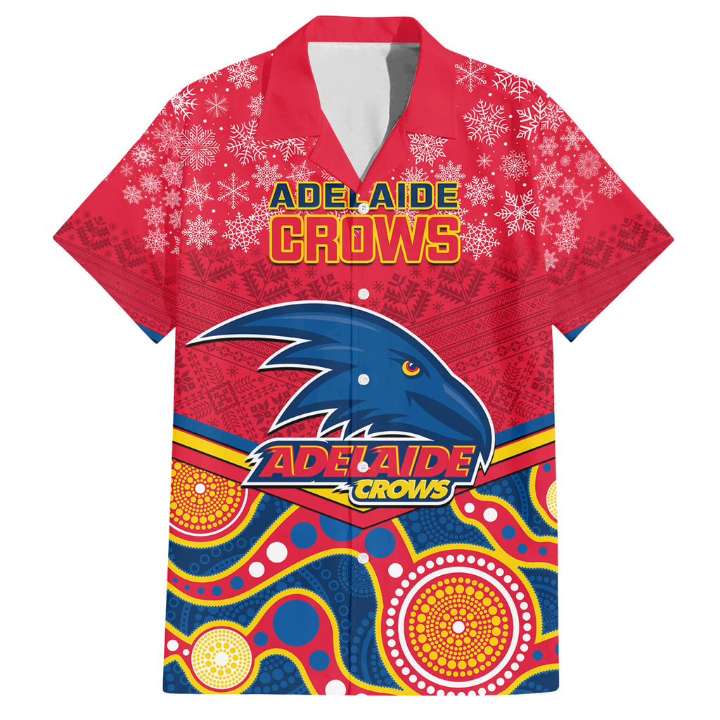 custom-adelaide-crows-football-christmas-family-matching-puletasi-dress-and-hawaiian-shirt-merry-xmas-2023-mix-aboriginal-art