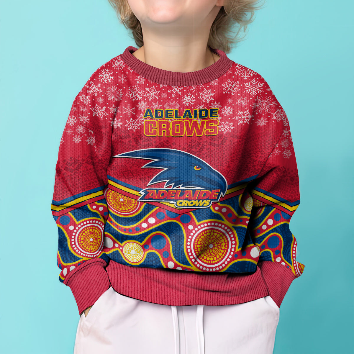 custom-adelaide-crows-football-christmas-kid-ugly-christmas-sweater-merry-xmas-2023-mix-aboriginal-art