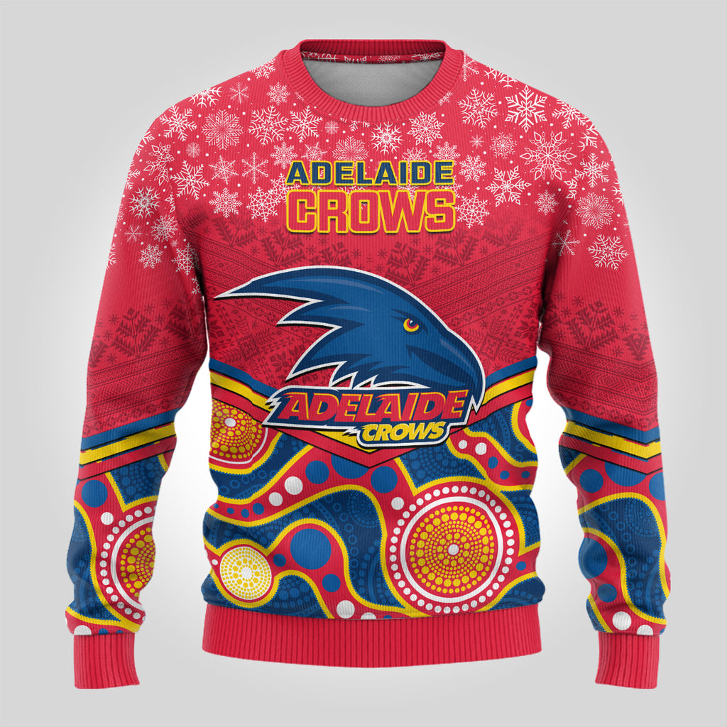 custom-adelaide-crows-football-christmas-ugly-christmas-sweater-merry-xmas-2023-mix-aboriginal-art