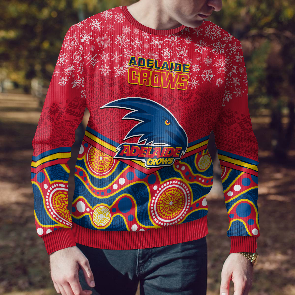 custom-adelaide-crows-football-christmas-ugly-christmas-sweater-merry-xmas-2023-mix-aboriginal-art