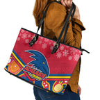 custom-adelaide-crows-football-christmas-leather-tote-bag-merry-xmas-2023-mix-aboriginal-art