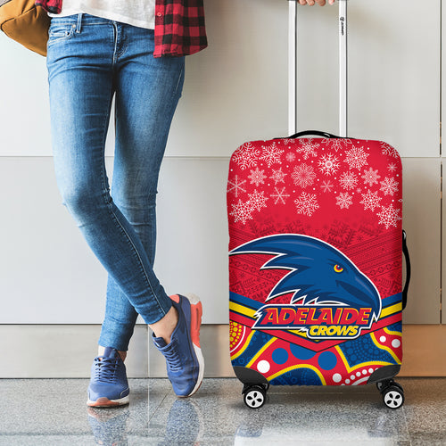 custom-adelaide-crows-football-christmas-luggage-cover-merry-xmas-2023-mix-aboriginal-art