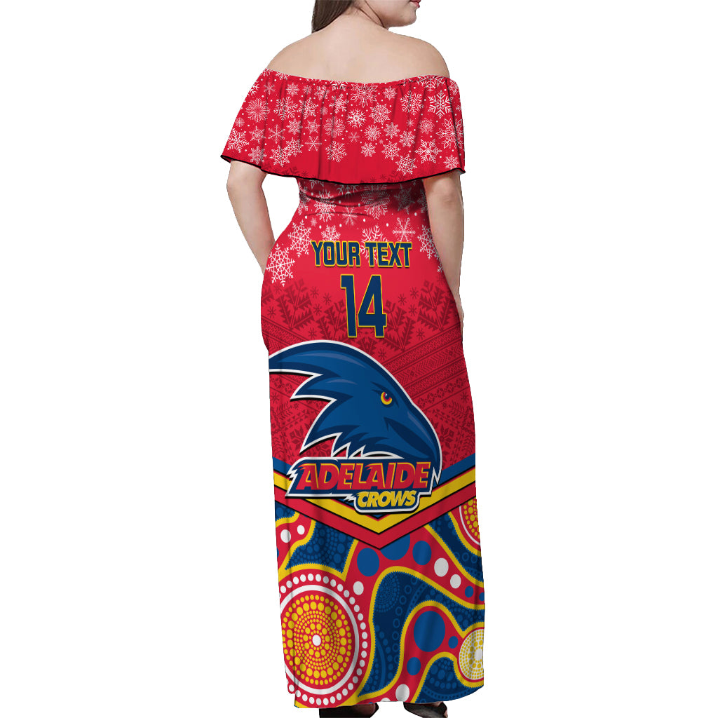 custom-adelaide-crows-football-christmas-off-shoulder-maxi-dress-merry-xmas-2023-mix-aboriginal-art