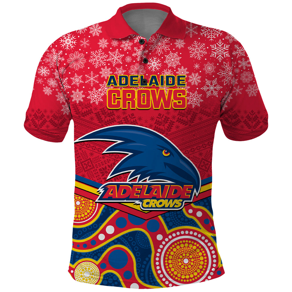 custom-adelaide-crows-football-christmas-polo-shirt-merry-xmas-2023-mix-aboriginal-art