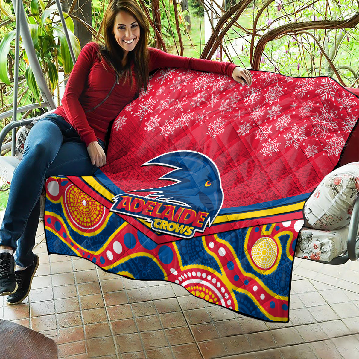 custom-adelaide-crows-football-christmas-quilt-merry-xmas-2023-mix-aboriginal-art