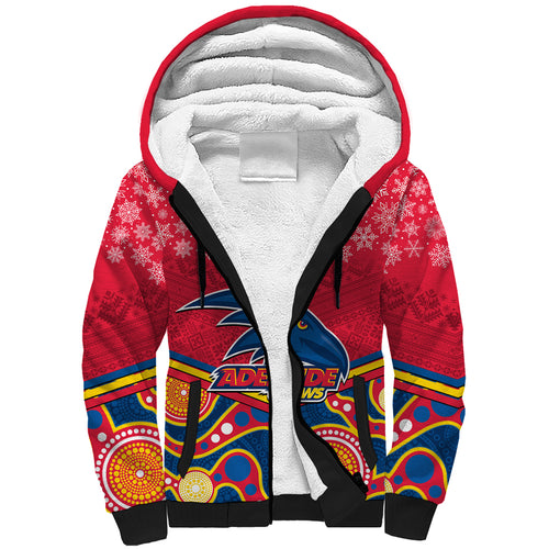 custom-adelaide-crows-football-christmas-sherpa-hoodie-merry-xmas-2023-mix-aboriginal-art