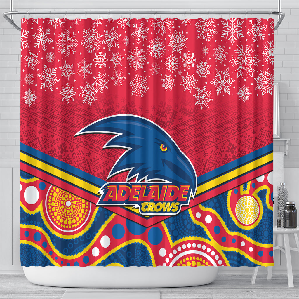 custom-adelaide-crows-football-christmas-shower-curtain-merry-xmas-2023-mix-aboriginal-art