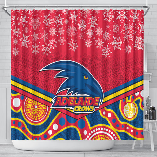 custom-adelaide-crows-football-christmas-shower-curtain-merry-xmas-2023-mix-aboriginal-art