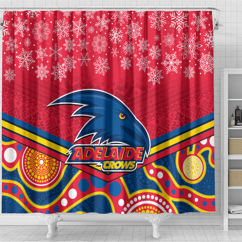 custom-adelaide-crows-football-christmas-shower-curtain-merry-xmas-2023-mix-aboriginal-art