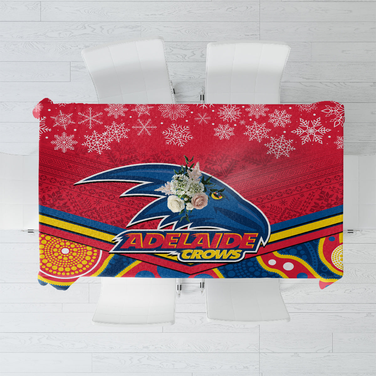 custom-adelaide-crows-football-christmas-tablecloth-merry-xmas-2023-mix-aboriginal-art