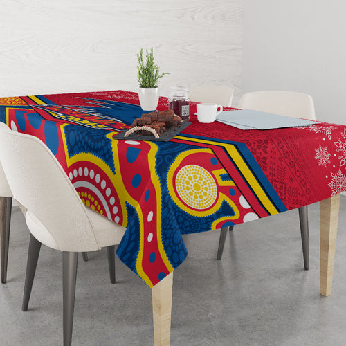 custom-adelaide-crows-football-christmas-tablecloth-merry-xmas-2023-mix-aboriginal-art