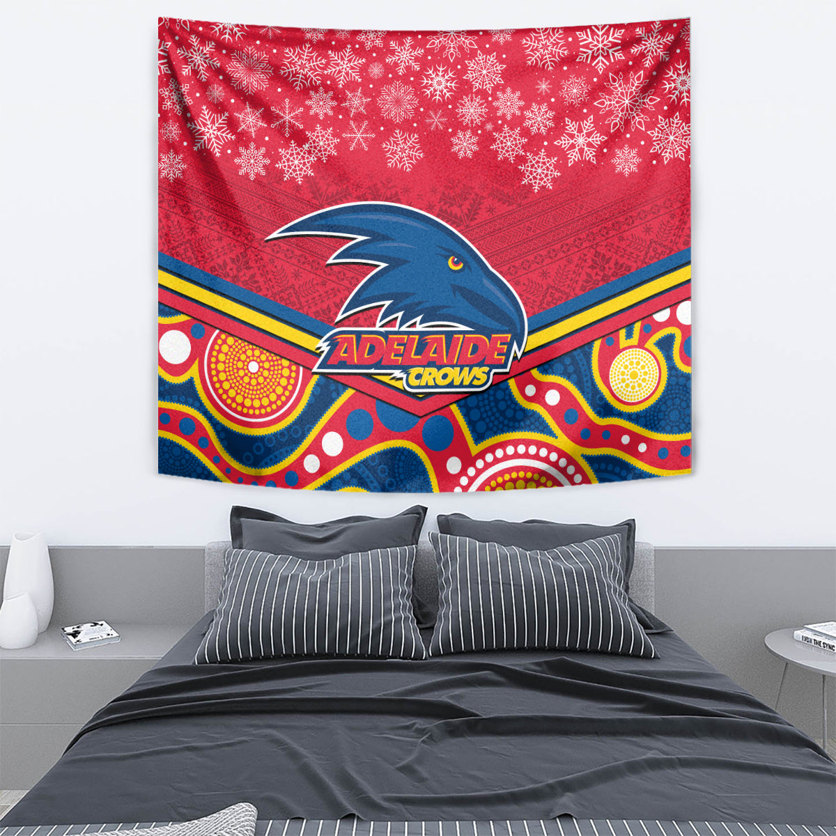 custom-adelaide-crows-football-christmas-tapestry-merry-xmas-2023-mix-aboriginal-art