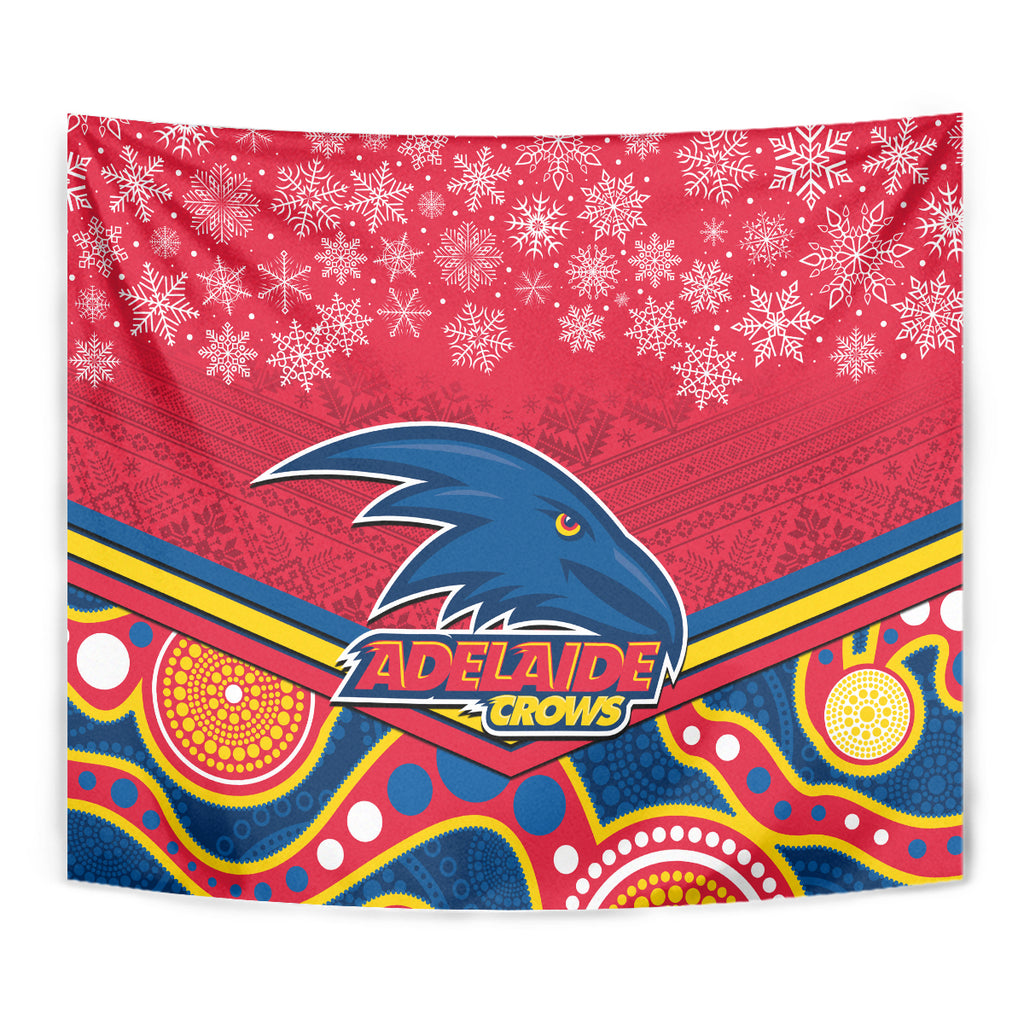 custom-adelaide-crows-football-christmas-tapestry-merry-xmas-2023-mix-aboriginal-art