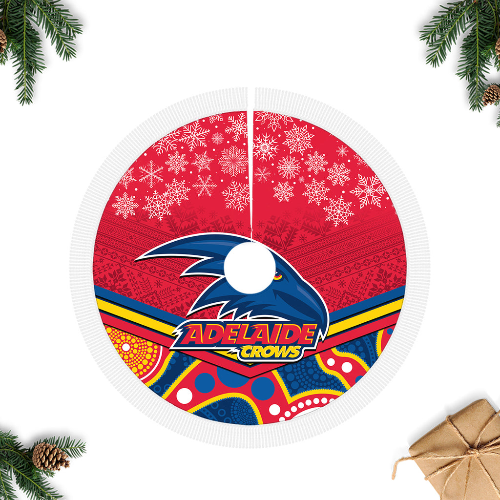 adelaide-crows-football-christmas-tree-skirt-merry-xmas-2023-mix-aboriginal-art