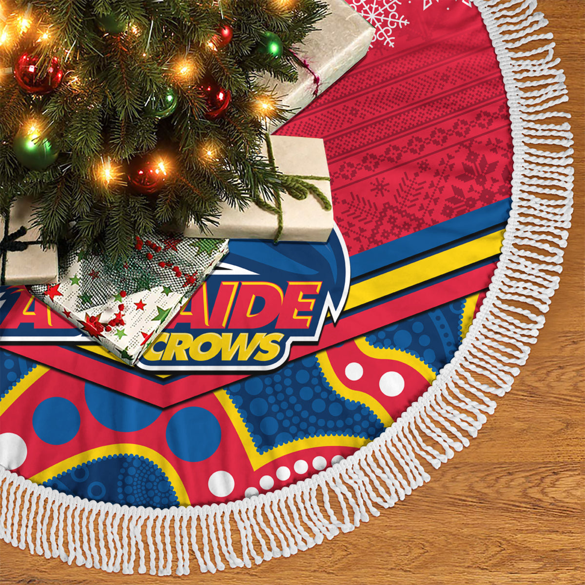 adelaide-crows-football-christmas-tree-skirt-merry-xmas-2023-mix-aboriginal-art