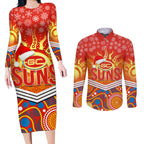 custom-suns-football-christmas-couples-matching-long-sleeve-bodycon-dress-and-long-sleeve-button-shirt-merry-xmas-2023-mix-aboriginal-art