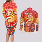 custom-suns-football-christmas-couples-matching-long-sleeve-bodycon-dress-and-long-sleeve-button-shirt-merry-xmas-2023-mix-aboriginal-art