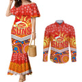 custom-suns-football-christmas-couples-matching-mermaid-dress-and-long-sleeve-button-shirt-merry-xmas-2023-mix-aboriginal-art