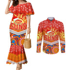 custom-suns-football-christmas-couples-matching-mermaid-dress-and-long-sleeve-button-shirt-merry-xmas-2023-mix-aboriginal-art