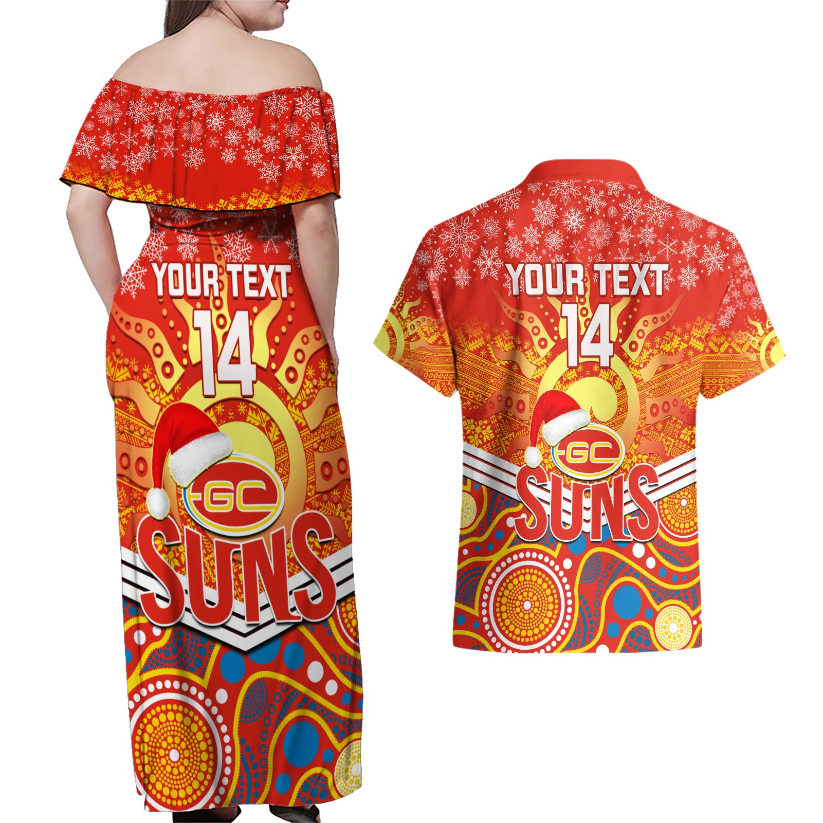 custom-suns-football-christmas-couples-matching-off-shoulder-maxi-dress-and-hawaiian-shirt-merry-xmas-2023-mix-aboriginal-art