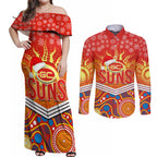 custom-suns-football-christmas-couples-matching-off-shoulder-maxi-dress-and-long-sleeve-button-shirt-merry-xmas-2023-mix-aboriginal-art