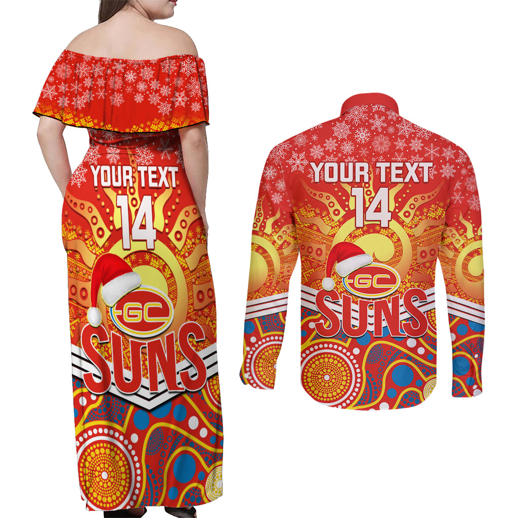 custom-suns-football-christmas-couples-matching-off-shoulder-maxi-dress-and-long-sleeve-button-shirt-merry-xmas-2023-mix-aboriginal-art