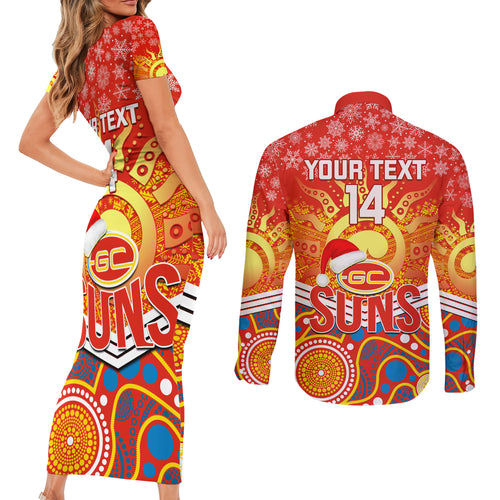 custom-suns-football-christmas-couples-matching-short-sleeve-bodycon-dress-and-long-sleeve-button-shirt-merry-xmas-2023-mix-aboriginal-art
