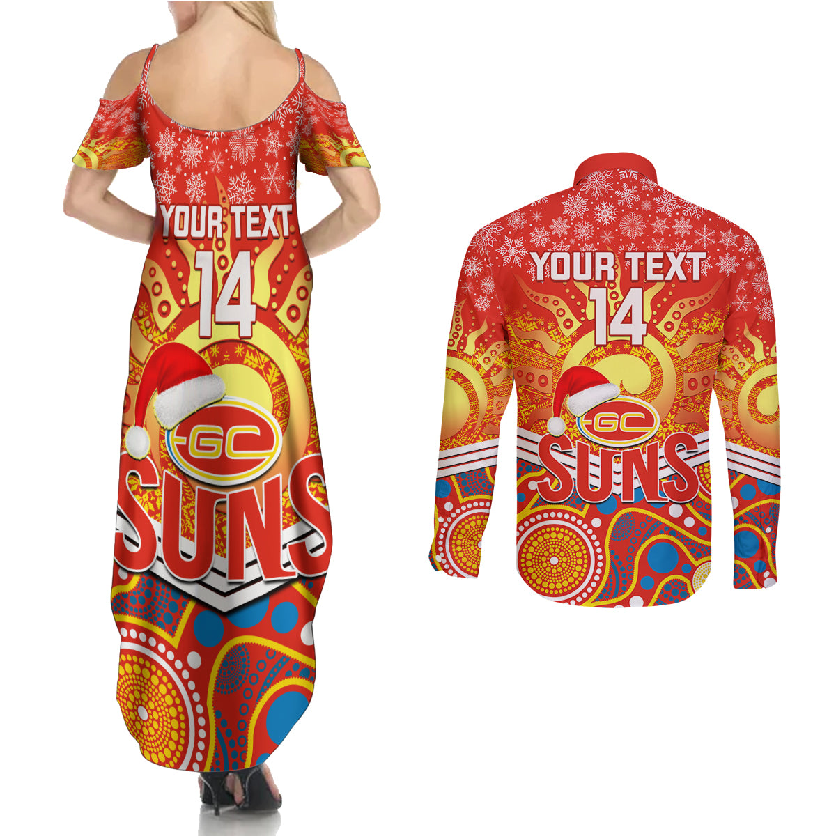 custom-suns-football-christmas-couples-matching-summer-maxi-dress-and-long-sleeve-button-shirt-merry-xmas-2023-mix-aboriginal-art