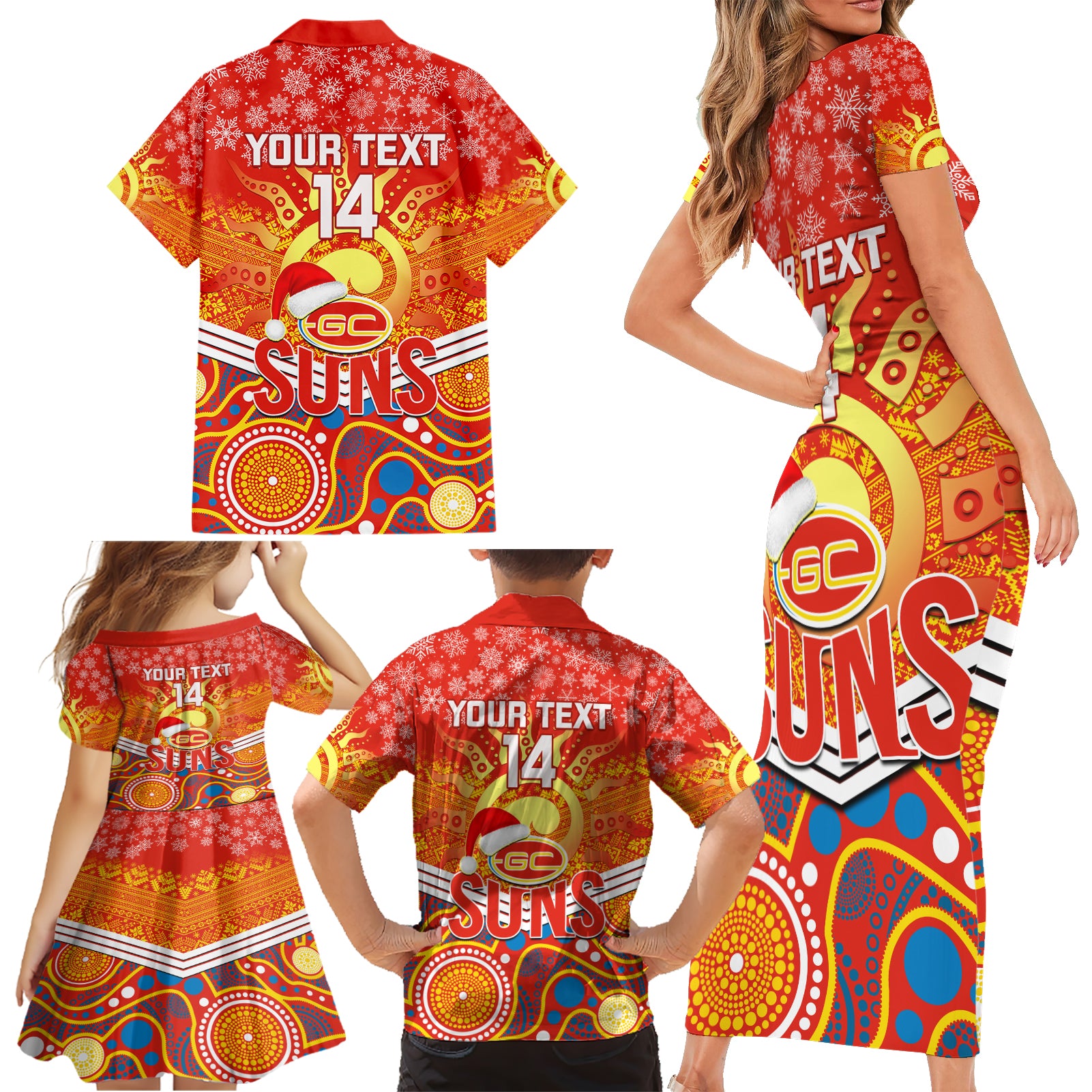 custom-suns-football-christmas-family-matching-short-sleeve-bodycon-dress-and-hawaiian-shirt-merry-xmas-2023-mix-aboriginal-art