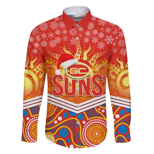 custom-suns-football-christmas-family-matching-short-sleeve-bodycon-dress-and-hawaiian-shirt-merry-xmas-2023-mix-aboriginal-art