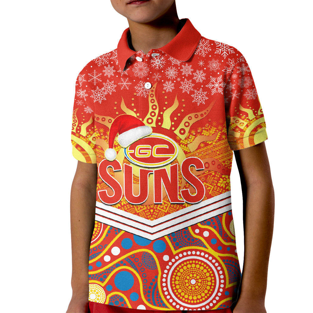 custom-suns-football-christmas-kid-polo-shirt-merry-xmas-2023-mix-aboriginal-art