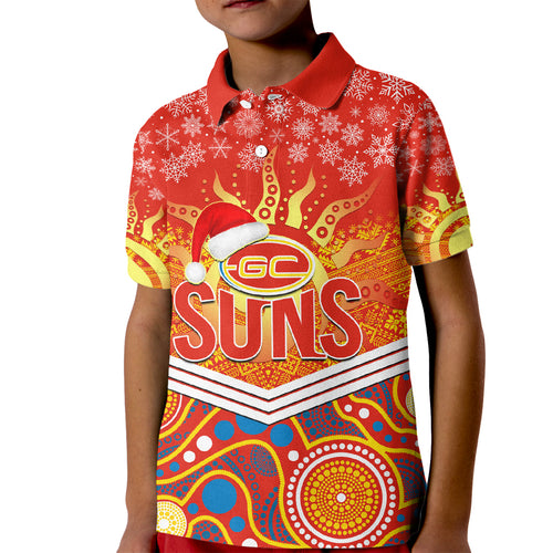 custom-suns-football-christmas-kid-polo-shirt-merry-xmas-2023-mix-aboriginal-art