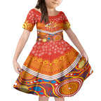 custom-suns-football-christmas-kid-short-sleeve-dress-merry-xmas-2023-mix-aboriginal-art