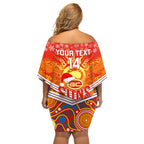 custom-suns-football-christmas-off-shoulder-short-dress-merry-xmas-2023-mix-aboriginal-art