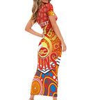 custom-suns-football-christmas-short-sleeve-bodycon-dress-merry-xmas-2023-mix-aboriginal-art