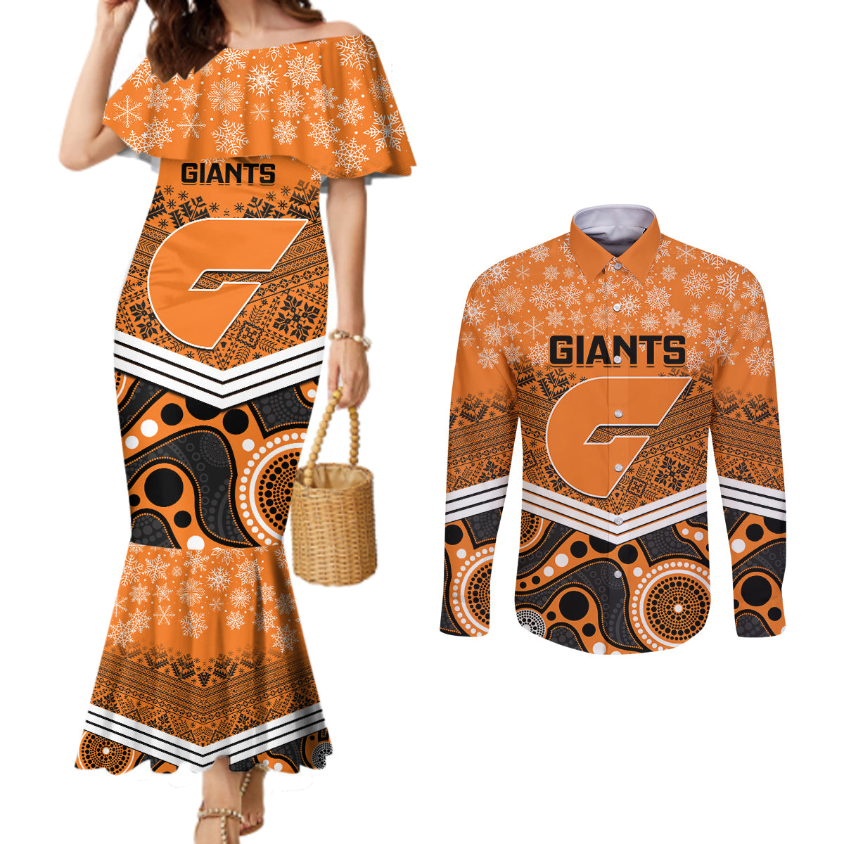 custom-giants-football-christmas-couples-matching-mermaid-dress-and-long-sleeve-button-shirt-merry-xmas-2023-mix-aboriginal-art