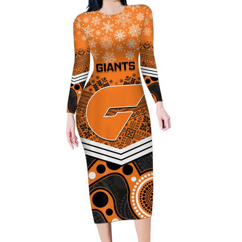 custom-giants-football-christmas-family-matching-long-sleeve-bodycon-dress-and-hawaiian-shirt-merry-xmas-2023-mix-aboriginal-art