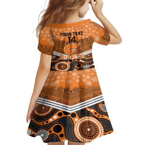 custom-giants-football-christmas-kid-short-sleeve-dress-merry-xmas-2023-mix-aboriginal-art