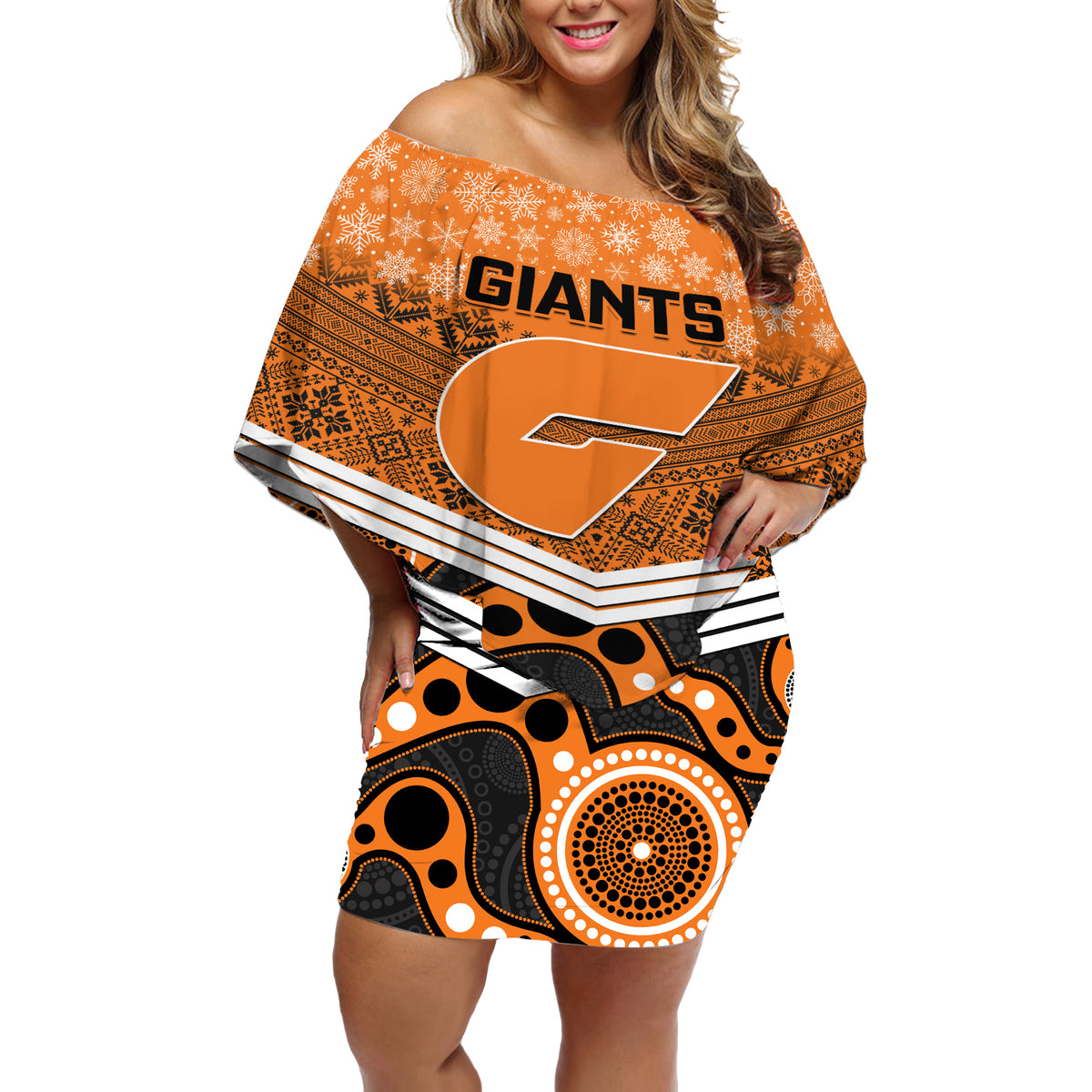 custom-giants-football-christmas-off-shoulder-short-dress-merry-xmas-2023-mix-aboriginal-art
