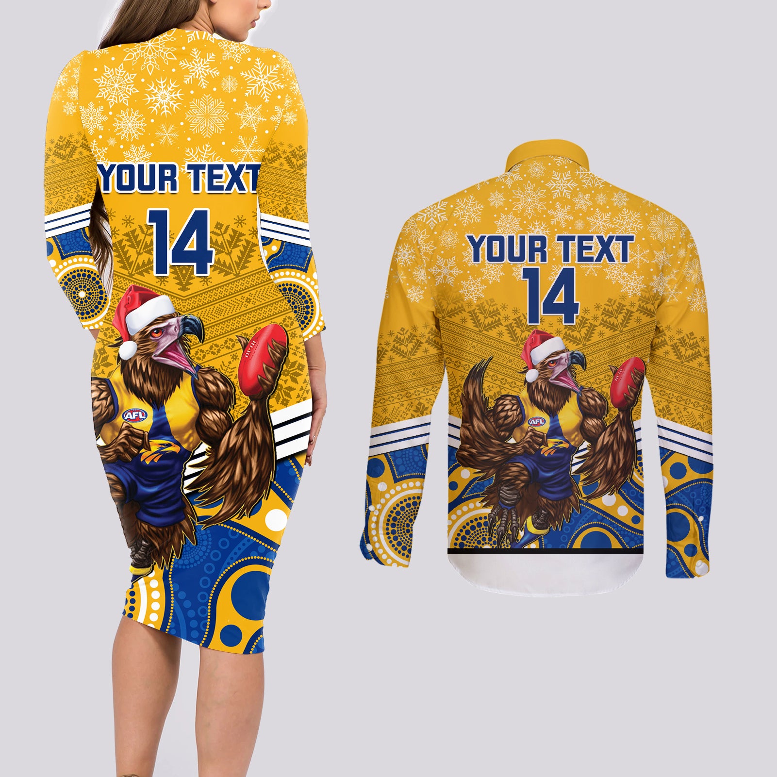 custom-eagles-football-christmas-couples-matching-long-sleeve-bodycon-dress-and-long-sleeve-button-shirt-merry-xmas-2023-mix-aboriginal-art