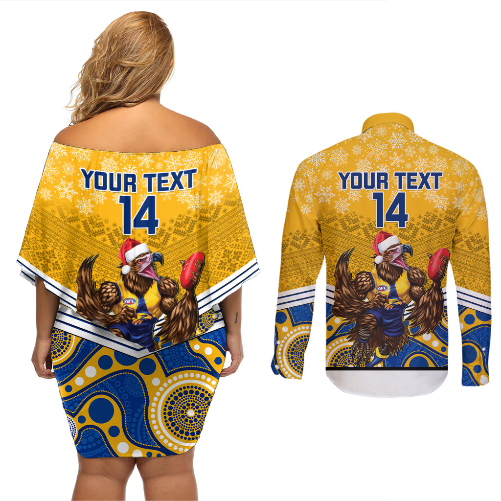 custom-eagles-football-christmas-couples-matching-off-shoulder-short-dress-and-long-sleeve-button-shirt-merry-xmas-2023-mix-aboriginal-art