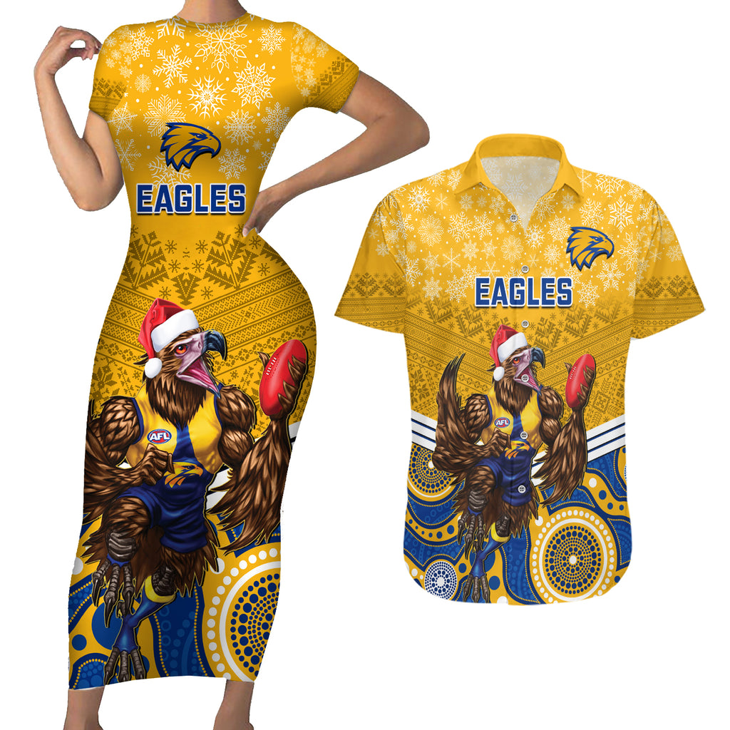 custom-eagles-football-christmas-couples-matching-short-sleeve-bodycon-dress-and-hawaiian-shirt-merry-xmas-2023-mix-aboriginal-art