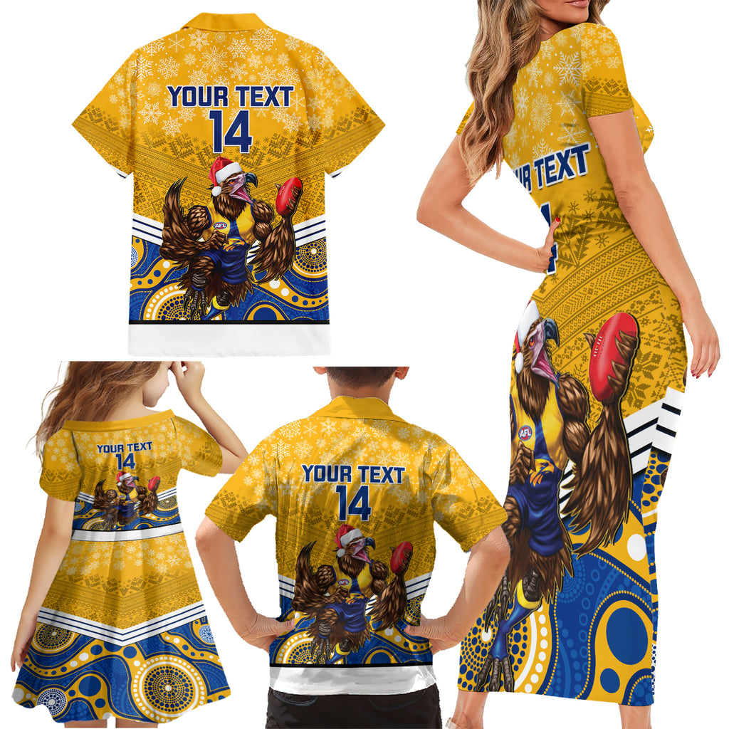 custom-eagles-football-christmas-family-matching-short-sleeve-bodycon-dress-and-hawaiian-shirt-merry-xmas-2023-mix-aboriginal-art