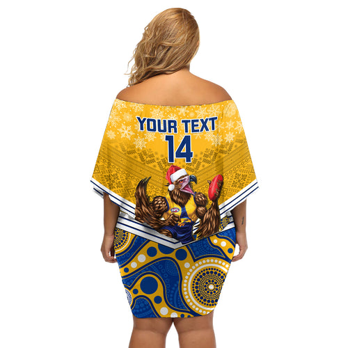 custom-eagles-football-christmas-off-shoulder-short-dress-merry-xmas-2023-mix-aboriginal-art