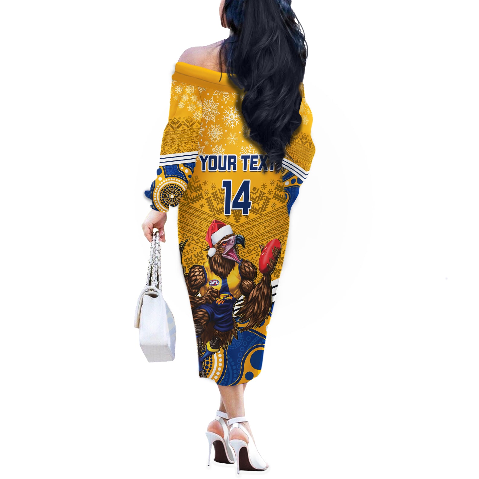 custom-eagles-football-christmas-off-the-shoulder-long-sleeve-dress-merry-xmas-2023-mix-aboriginal-art