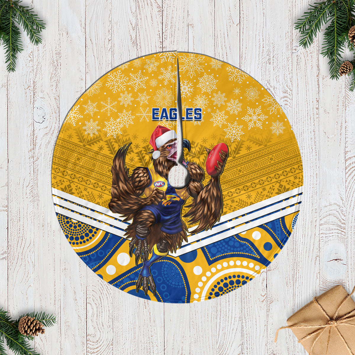 eagles-football-christmas-tree-skirt-merry-xmas-2023-mix-aboriginal-art