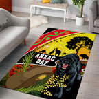 Panthers ANZAC Day Area Rug Pennies Mascot Rosemary Starring Night Style